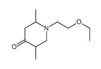 1-(2-ethoxyethyl)-2,5-dimethylpiperidin-4-one结构式