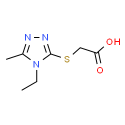 (4-ETHYL-5-METHYL-4 H-[1,2,4]TRIAZOL-3-YLSULFANYL)-ACETIC ACID Structure