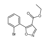 5-(2-bromophenyl)-3-ethyl-1,2-oxazole-4-carboxylate结构式