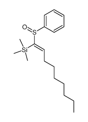 ((E)-1-Benzenesulfinyl-non-1-enyl)-trimethyl-silane Structure