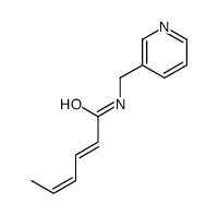 N-(pyridin-3-ylmethyl)hexa-2,4-dienamide结构式