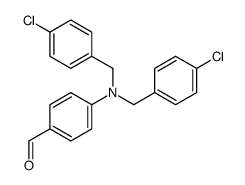 4-[bis[(4-chlorophenyl)methyl]amino]benzaldehyde Structure