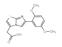 [6-(2,5-dimethoxy-phenyl)-imidazo[2,1-b]thiazol-3-yl]-acetic acid结构式