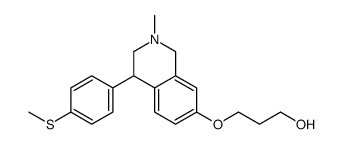3-[[2-methyl-4-(4-methylsulfanylphenyl)-3,4-dihydro-1H-isoquinolin-7-yl]oxy]propan-1-ol结构式