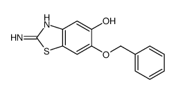 2-amino-6-phenylmethoxy-1,3-benzothiazol-5-ol结构式