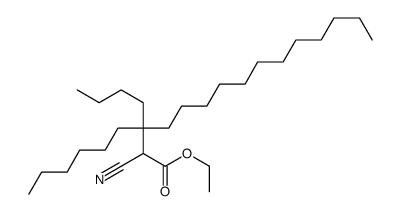 ethyl 3-butyl-2-cyano-3-hexylpentadecanoate结构式