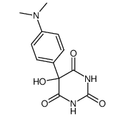 5-(4-dimethylamino-phenyl)-5-hydroxy-barbituric acid结构式