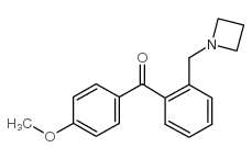 2-AZETIDINOMETHYL-4'-METHOXYBENZOPHENONE structure