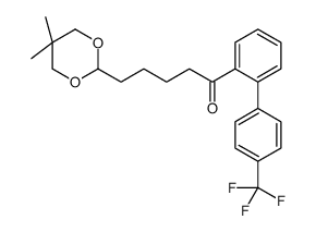 5-(5,5-DIMETHYL-1,3-DIOXAN-2-YL)-2'-[(4-TRIFLUOROMETHYL)PHENYL]VALEROPHENONE Structure