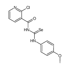 N-(4-methoxyphenyl) N'-2-chloronicotinoylselenourea结构式