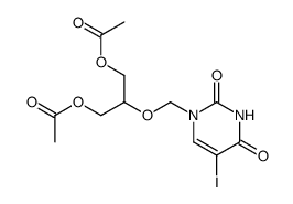 1-[[1,3-Bis(acetoxy)-2-propoxy]methyl]-5-iodouracil Structure