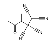 3-methyl-4-oxopentane-1,1,2,2-tetracarbonitrile Structure