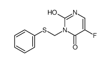 5-fluoro-3-(phenylsulfanylmethyl)-1H-pyrimidine-2,4-dione结构式