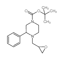 4-环氧甲基-3-苯基哌嗪-1-羧酸叔丁酯结构式