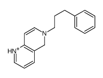 6-(3-phenylpropyl)-5H-1,6-naphthyridin-1-ium结构式