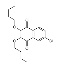 2,3-dibutoxy-6-chloronaphthalene-1,4-dione结构式