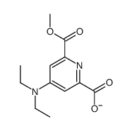 4-(diethylamino)-6-methoxycarbonylpyridine-2-carboxylate Structure