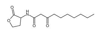 3-oxo-N-(2-oxotetrahydrofuran-3-yl)decanamide结构式
