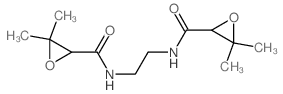 N-[2-[(3,3-dimethyloxirane-2-carbonyl)amino]ethyl]-3,3-dimethyl-oxirane-2-carboxamide结构式