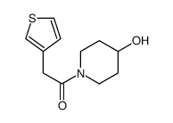 1-(4-Hydroxy-piperidin-1-yl)-2-thiophen-3-yl-ethanone picture