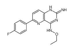 4-N-ethoxy-6-(4-fluorophenyl)pyrido[3,2-d]pyrimidine-2,4-diamine结构式