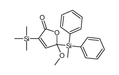 5-methoxy-5-[methyl(diphenyl)silyl]-3-trimethylsilylfuran-2-one Structure