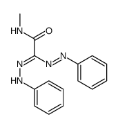 N-methyl-2-phenyldiazenyl-2-(phenylhydrazinylidene)acetamide Structure