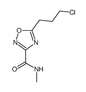 5-(3-chloropropyl)-N-methyl-1,2,4-oxadiazole-3-carboxamide结构式