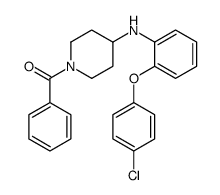 [4-[2-(4-chlorophenoxy)anilino]piperidin-1-yl]-phenylmethanone Structure