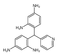 4-[(2,4-diaminophenyl)-pyridin-3-ylmethyl]benzene-1,3-diamine结构式