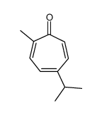 2,4,6-Cycloheptatrien-1-one,2-methyl-5-(1-methylethyl)-(9CI) structure