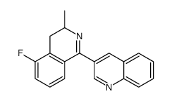 5-fluoro-3-methyl-1-quinolin-3-yl-3,4-dihydroisoquinoline Structure