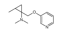 (1S,2S)-N,N,2-trimethyl-1-(pyridin-3-yloxymethyl)cyclopropan-1-amine结构式