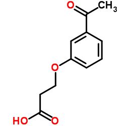 3-(3-Acetylphenoxy)propanoic acid Structure