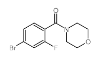 (4-Bromo-2-fluorophenyl)(morpholino)methanone structure