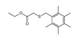 ethyl 2-((2,3,4,5,6-pentamethylbenzyl)thio)acetate Structure