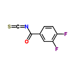 3,4-Difluorobenzoyl isothiocyanate结构式