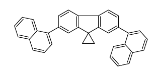 2',7'-dinaphthalen-1-ylspiro[cyclopropane-1,9'-fluorene]结构式