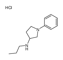 1-phenyl-N-propylpyrrolidin-3-amine,hydrochloride Structure