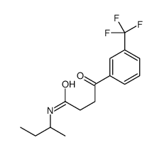 N-butan-2-yl-4-oxo-4-[3-(trifluoromethyl)phenyl]butanamide Structure