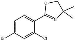 2-(4-bromo-2-chlorophenyl)-4,4-dimethyl-4,5-dihydrooxazole Structure
