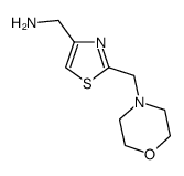 C-(2-Morpholin-4-ylmethyl-thiazol-4-yl)-methylamine Structure