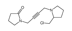 N-(4-(2-Chloromethylpyrrolidino)-2-butynyl)-2-pyrrolidone Structure