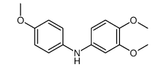 3,4-dimethoxy-N-(4-methoxyphenyl)aniline Structure