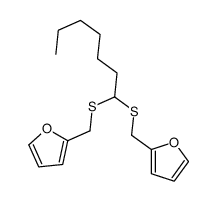 2-[1-(furan-2-ylmethylsulfanyl)heptylsulfanylmethyl]furan Structure