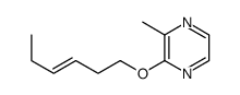(Z)-2-(3-hexenyloxy)-3-methylpyrazine Structure