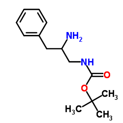 (2-Amino-3-phenyl-propyl)-carbamic acid tert-butyl ester结构式