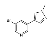 3-bromo-5-(1-methyl-1H-pyrazol-4-yl)-pyridine Structure