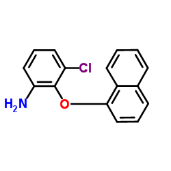 3-Chloro-2-(1-naphthyloxy)aniline Structure