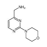 (2-morpholin-4-ylpyrimidin-4-yl)methanamine Structure